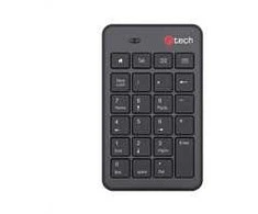Gembird C-TECH skaičių klaviatūra KBN-02WS, 23 klavišai, belaidė, juoda
