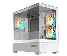 GIGABYTE C201 Panoramic Ice, Tower-case - baltas, Tempered Glass x 2
