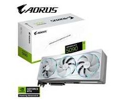 Vaizdo plokštė „Gigabyte AORUS GeForce RTX 5090 STEALTH ICE 32G“ | „NVIDIA“ | 32 GB | „GeForce RTX 5090“ | GDDR7 | HDMI jungčių kiekis: 1 | PCI-E 5.0