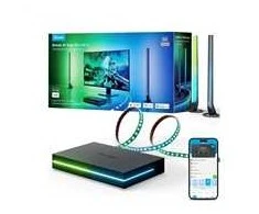 „Govee AI Sync Box Kit 2“ išmaniojo kompiuterio apšvietimo komplektas 27–34 colių + LED panelės