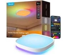 Govee H80A1 12 colių RGBWW + RGBIC apvalus išmanusis lubinis šviestuvas | Lampa sufitowa LED | 2400lm, 2200K-6500K, 2.4GHz Wi-Fi + Bluetooth
