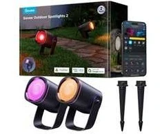 Outdoor Govee H7093 RGBICWW lauko prožektoriai | LED apšvietimas | Lauko, 750 lm, 2,4 GHz „Wi-Fi“ + „Bluetooth“