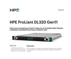 Serveris Hewlett Packard (HP) HPE PL DL320g11 4510 (2.4/12C) 2x32G (p64706) NS204(2x480) MR408i-o 8SFF 2x1000W 2p1G Išmanusis pasirinkimas