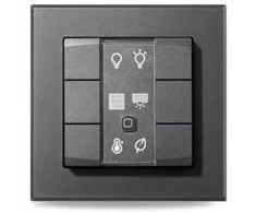 HomeMatic IP Homematic IP sieninis jungiklis - 6 dalių, antracitinis