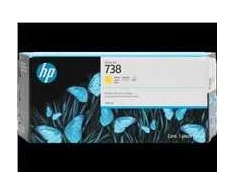 Hewlett Packard (HP) HP 738 130-ml geltona