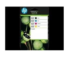 Hewlett Packard (HP) Originalios HP 937 CMYK rašalo kasetės 4 pak