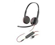 POLY Blackwire 3225 Stereo Laidinės ausinės, USB-A, Juoda