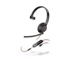 Hewlett Packard (HP) Ausinės - HP Poly Blackwire 5210 Ergonominės Triukšmo Mažinimo 2-7m Kabelis Juodas