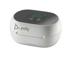 Ausinės Hewlett Packard (HP) Poly Voyager Free 60+ UC Baltas Sand Earbuds +BT700 USB-C Adapteris +Jutiklinis ekranas Charge Case