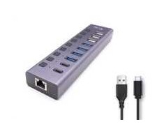 I-tec USB 3.0 / USB-C įkrovimo HUB 9 prievadų LAN + galia 60 W