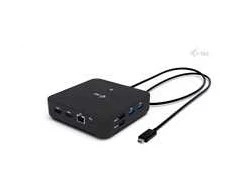 „I-tec USB-C DP“ dvigubas HDMI, 2xHDMI, 4K 60Hz, 1x USB-C (10Gbps), 5x USB-A (3x5Gbps), maitinimo šaltinis, 100 W LAN, garsas