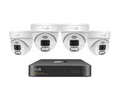 iGET HOMEGUARD HGNVK84804 - fotoaparato PoE rinkinys 2K NVR 8CH + 4x lauko kamera su garsu