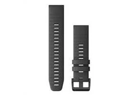 Garmin QuickFit 22 mm silikoninis laikrodžio dirželis, Juodas