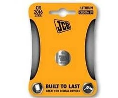 JCB knoflíková lithiová baterie CR2016, blistr 1 ks