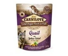 Carni Love Carnilove konservai šunims Pate Quail with Geltona Carrot 300g