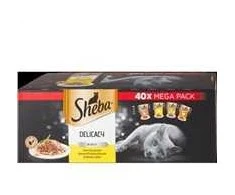 Drėgnas Kačių Maistas - SHEBA Delikatesas, 40x85 g