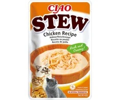 INABA Ciao Stew - kreminis vištienos skonio ėdalas katėms, 1x40 g