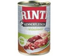 FINNERN GmbH end Co. KG Rinti Kennerfleisch suaugusių šunų konservuotas pašaras su šerniena, 400g