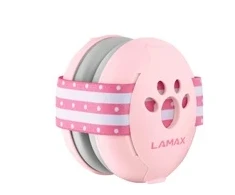LAMAX BabyMuffs1 Rožinė - protihluková dětská sluchátka