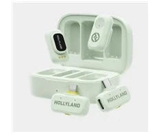Hollyland - LARK A1 mikrofonai su USB-C+ Lightning - Mint Žalias