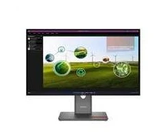 LENOVO LCD P27Q-40 + MC60 - 27", IPS, matinis, 16:9, 2560x1440, 178/178, 4 ms, 350 cd/m2, 1500:1, HDMI, DP, USB-C, USB šakotuvas, VESA, „Pivot“