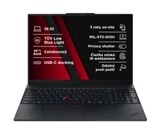 LENOVO NTB ThinkPad E16 AMD G3 - Ryzen 5 230, 16" WUXGA, 16GB, 512SSD, FHD+IR kamera, W11P