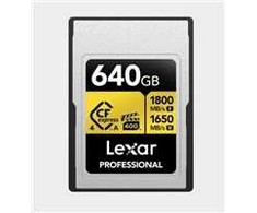 „Lexar Professional Gold CFexpress“ 640 GB atminties kortelė (LCAGOLD640G-RNENG)