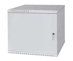 LEXI-Net 19" sieninė spinta Basic 9U 525x450, skardos durys, be nugaros, išlankstoma, pilka