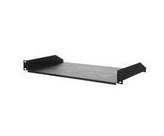 LEXI-Net 19" lentyna su perforacija 1U/250mm, keliamoji galia 15kg, juoda