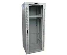 LEXI-Net 19" stovo spintelė 18U 600x600 nuimama, vėdinimo blokas, termostatas, ratai, 600kg, stiklas, pilka