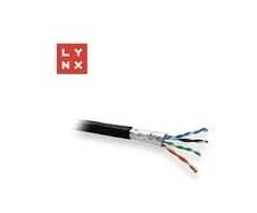 LYNX FTP kabelis, Cat5e, PE (FCA), 0.5mm, varinis, lauko sąlygoms, juodas, dėžutė 305m