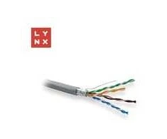 LYNX FTP kabelis Cat5e, PVC, 0.5mm, varinis, skirtas naudoti viduje, pilkas, dėžutė 305m