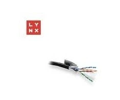LYNX FTP kabelis Cat6, PE (FCA), varinis, lauko sąlygoms, juodas, dėžutė 305m