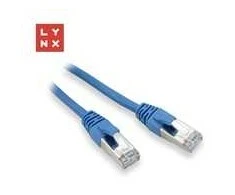 LYNX FTP jungiamasis kabelis Cat5e PVC, CCA, 1 m, mėlynas (pakuotėje 10 vnt.)