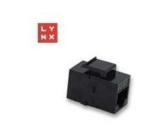 LYNX keystone spojka UTP Cat5e, 8P8C, juoda