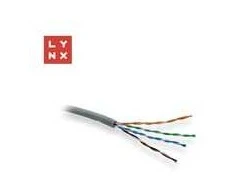 LYNX UTP kabelis Cat5e, LSOH, varinis, vidaus naudojimui, pilkas, dėžutė 305m