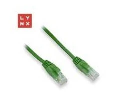 LYNX UTP jungiamasis kabelis Cat5e, PVC, CCA, 0,5 m, žalias (pakuotėje 10 vnt.)
