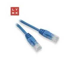LYNX UTP jungiamasis kabelis Cat5e, PVC, CCA, 0,5 m, mėlynas (pakuotėje 10 vnt.)