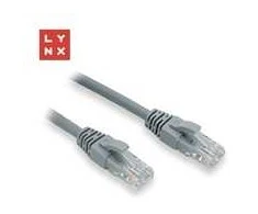 LYNX UTP jungiamasis kabelis Cat6, PVC, 0,3 m, pilkas (pakuotėje 10 vnt.)