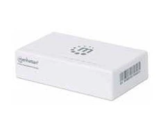 Šakotuvas „Manhattan Fast Ethernet“ biuro jungiklis, 5 prievadų, kompaktiškas, plastikinis, 560672