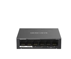 Šakotuvas MERCUSYS komutatorius MS106GP (6xGbE, 4xPoE+, 65W, be ventiliatoriaus)