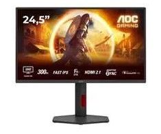 Monitorius AOC | Q25G4SR | 24.5 " | Fast IPS | QHD | 16:9 | 300 Hz | 1 ms | 2560 x 1440 pikselių | 400 cd/m² | HDMI jungtys quantity 2 | Juodas
