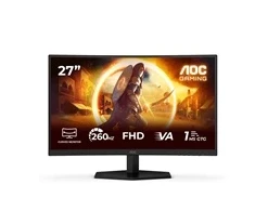 Monitorius AOC MT VA LCD WLED 27" C27G42ZE - Fast VA panel, 1920x1080, 260Hz, 1ms, HDMI, DP, Zakřivený