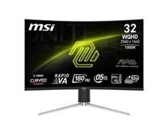 Monitorius MSI MAG 325CQRF QD E2 31.5" / WQHD / 180Hz / 0.5ms (GtG) / curved / juodos spalvos