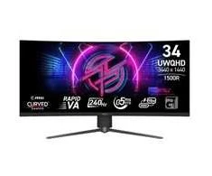 Monitorius MSI MPG 346CQRF X24 - 34" | VA | UWQHD | 1 ms | 240 Hz | 1500R Curved
