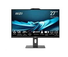 MSI PC AiO PRO AP272P 14M-1085XEU, Core i3 14100, 27" FHD, Anti-Glare, Non-Touch, 16GB, 512GB SSD, N/A, No OS, Juodas