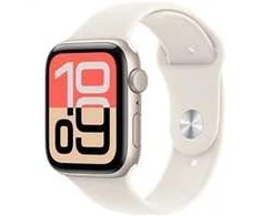 Išmanusis laikrodis Apple „Watch SE 3 GPS“, 40 mm, „Starlight“ aliuminio korpusas su „Starlight“ sportiniu dirželiu – S/M