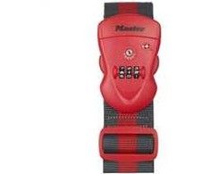 Master Lock 4702EURDRED Popruh na zavazadlo TSA kombinační