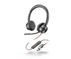 Hewlett Packard (HP) HP Poly Blackwire 8225 stereofoninis Microsoft Teams sertifikuotas USB-C Ausinės +USB-C/A adapteris