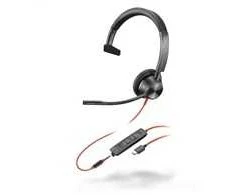 Ausinės Hewlett Packard (HP) POLY BW 3315 -M USB-C HS - +USB-C/A